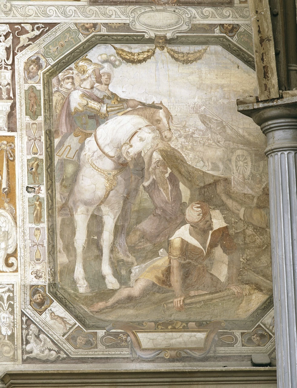 Goffredo di Buglione ordina il varo delle navi per la crociata - Villa medicea della Petraia, Firenze